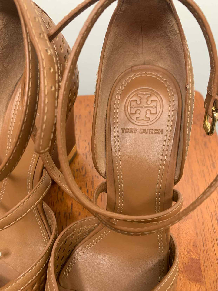 Tory Burch Brown W Shoe Size 5.5 wedge