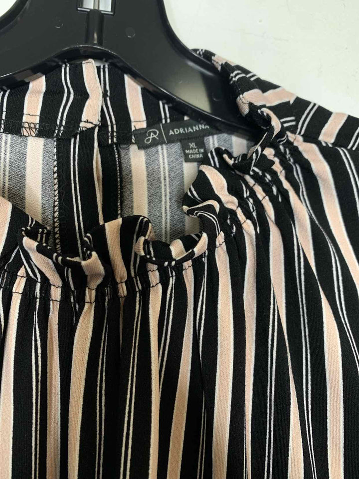 Adrianna Papell Women Size XL striped long sleeve top