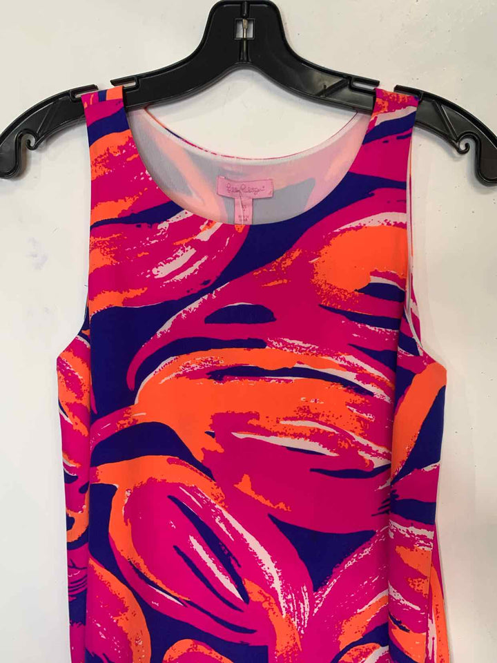 Women Size XS Lilly Pulitzer Hot Pink sleeveless dress