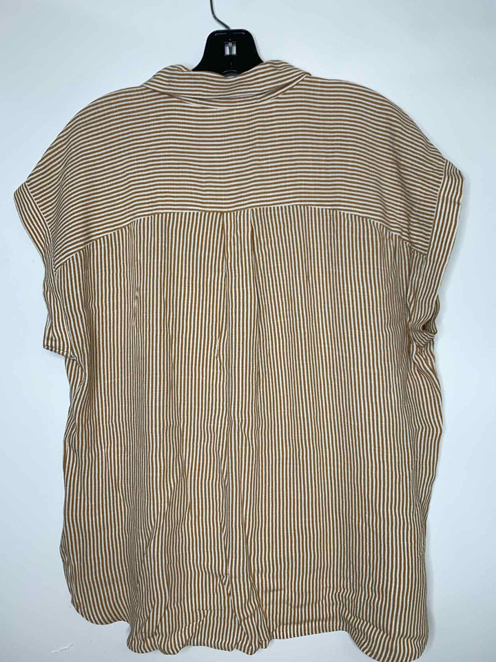 Loft Women Size M striped short sleeve top