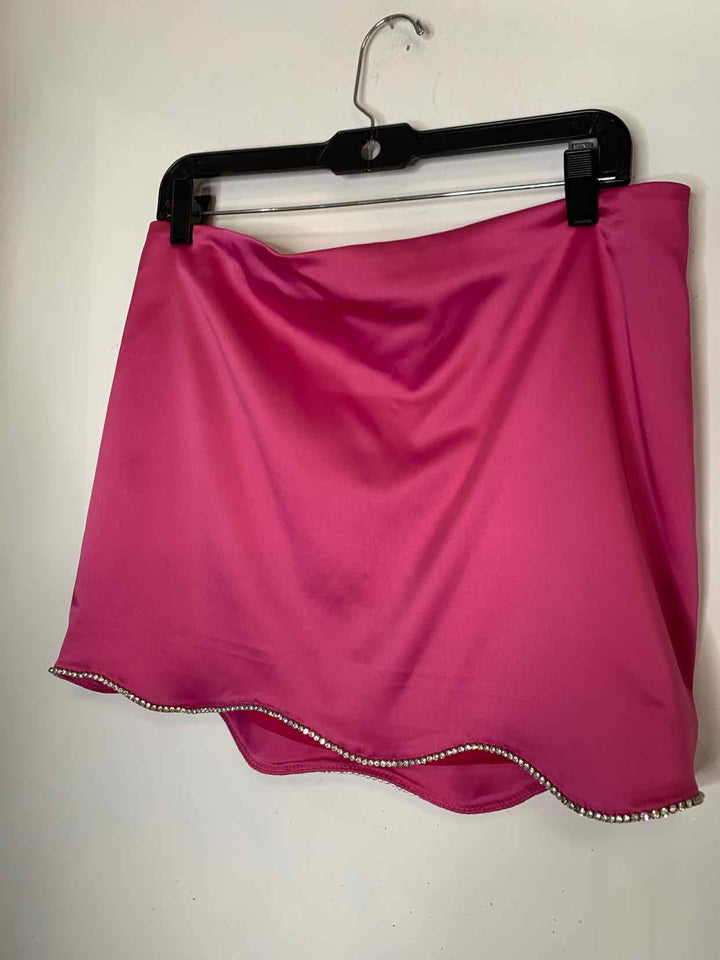 Women Size 12 Anthropologie Hot Pink mini skirt
