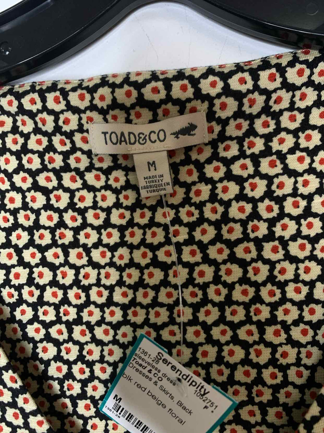 Women Size M Toad & CO Black sleeveless dress