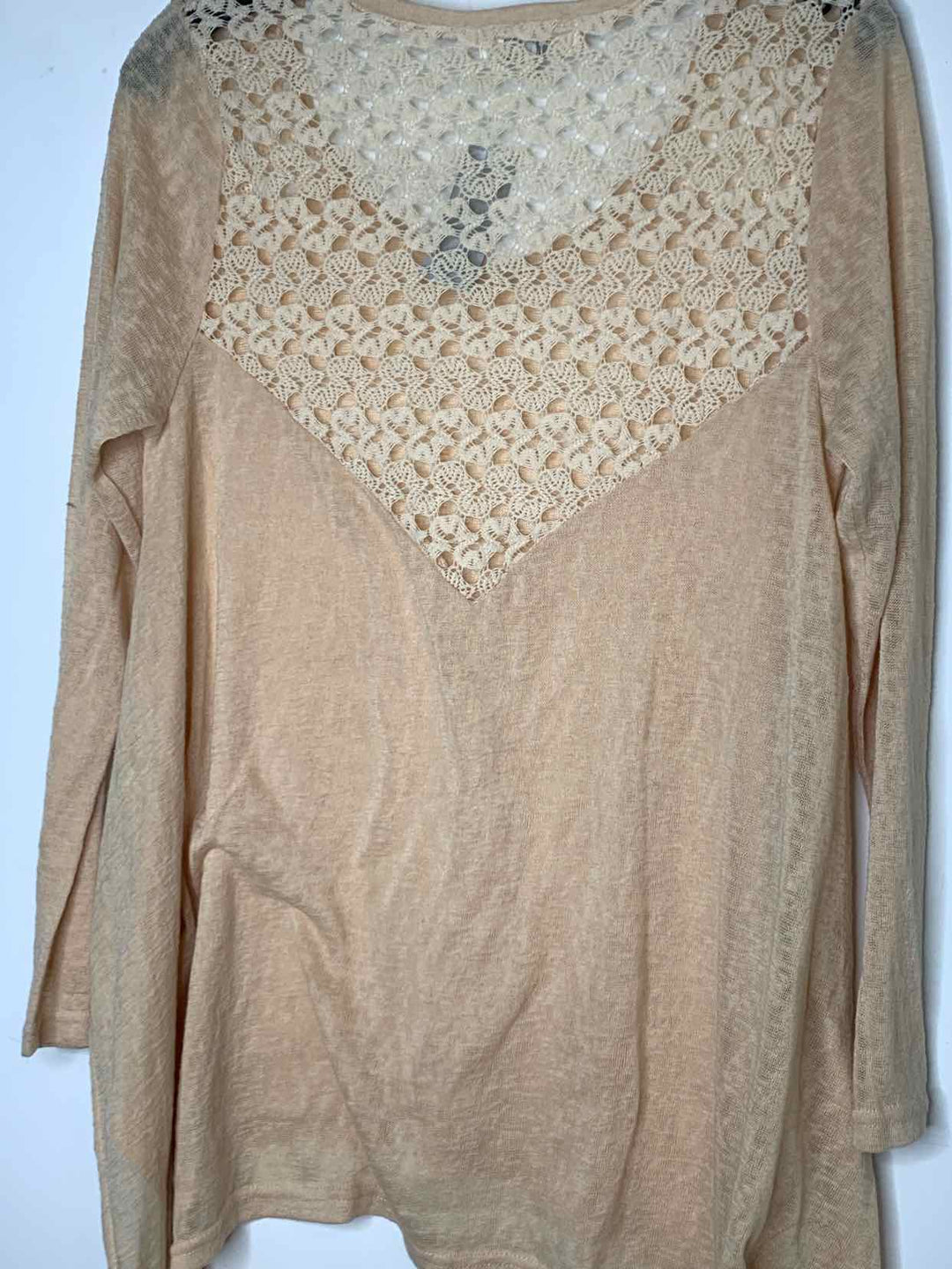 Umgee Women Size S Beige long sleeve top