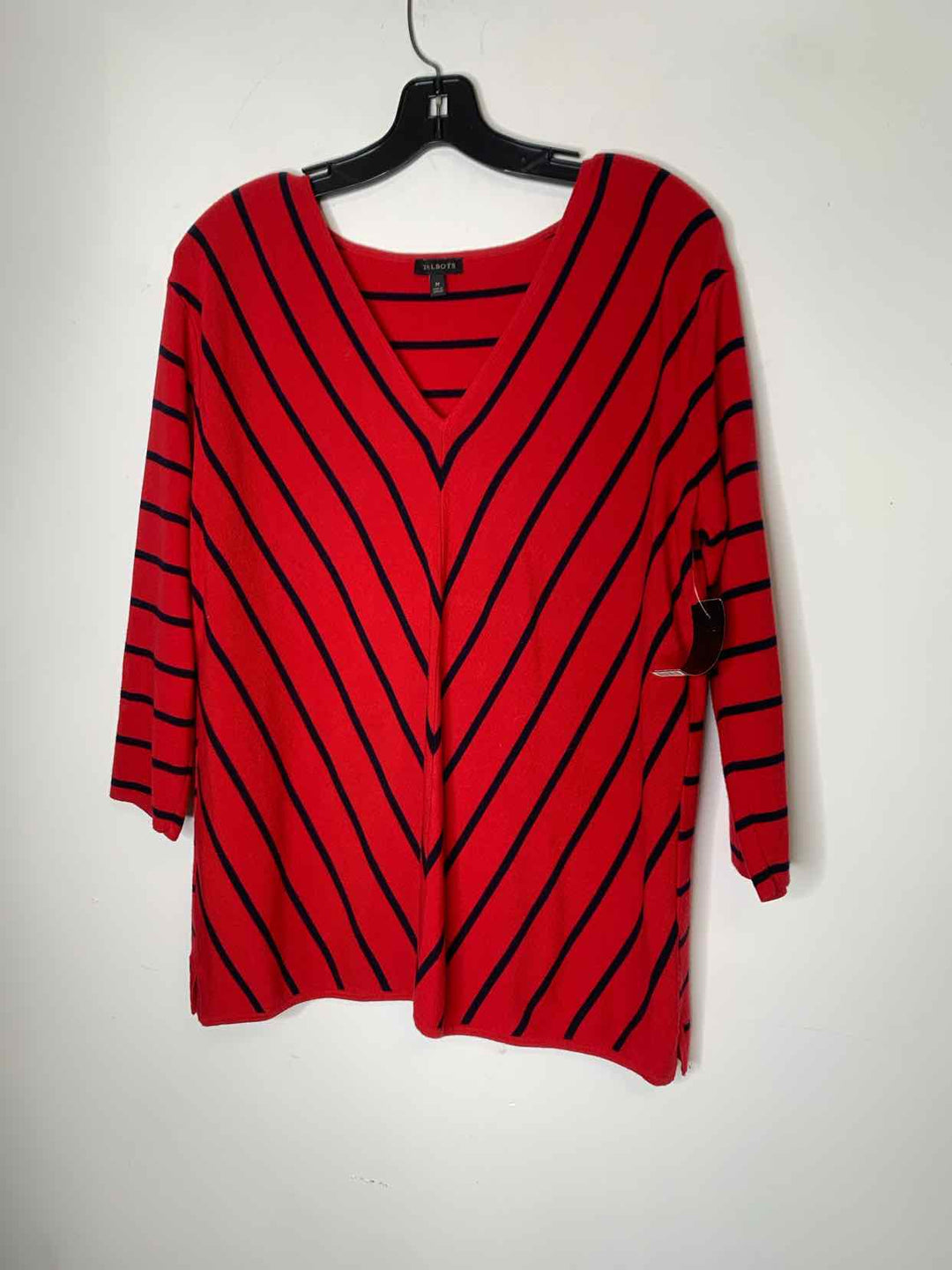 Talbots Women Size M Red long sleeve top