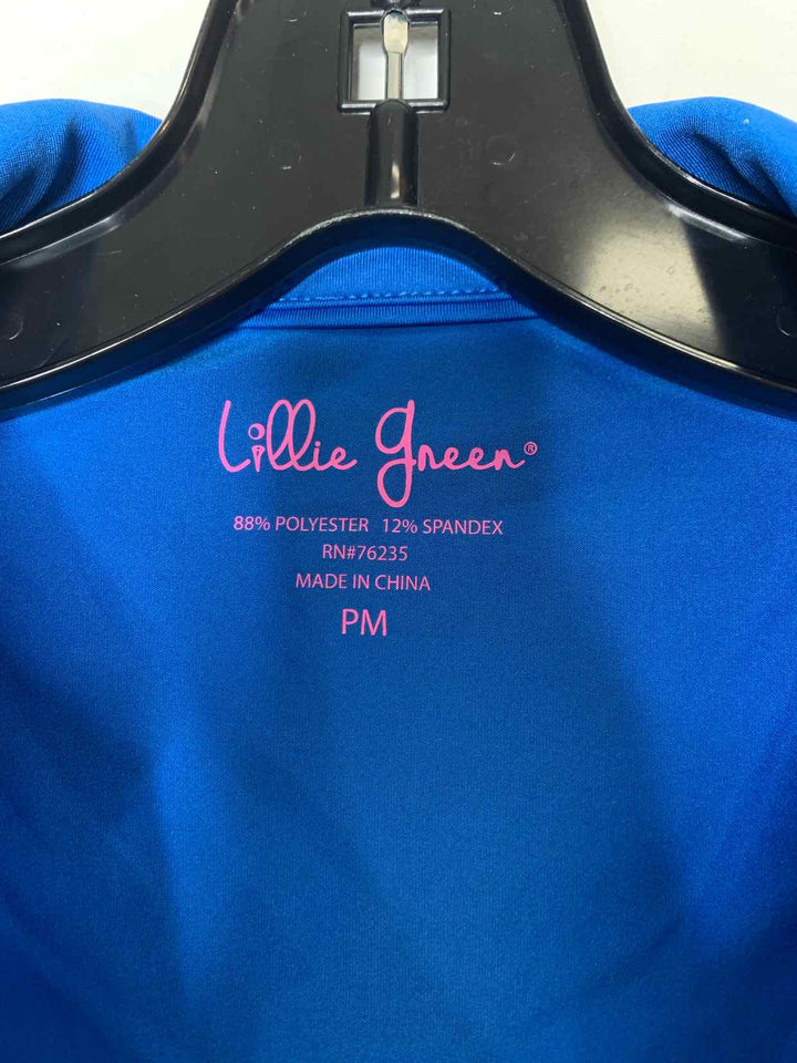 Lillie Green Women Size PM Blue athletic top