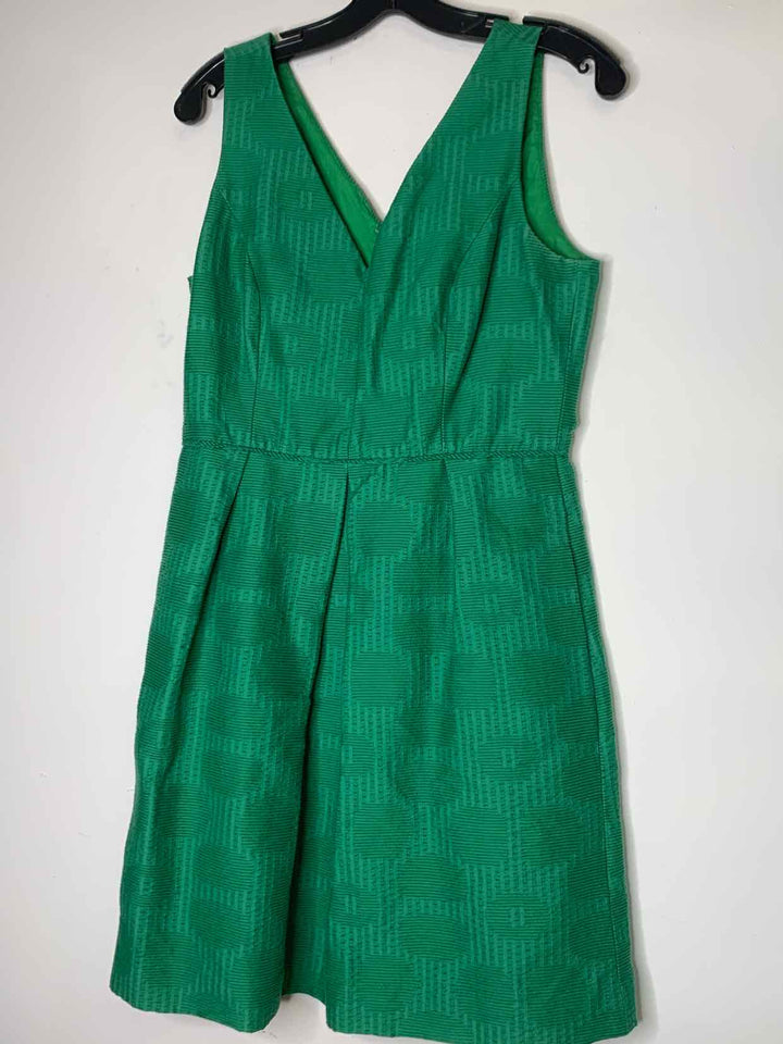 Women Size 8 J Crew Green sleeveless dress