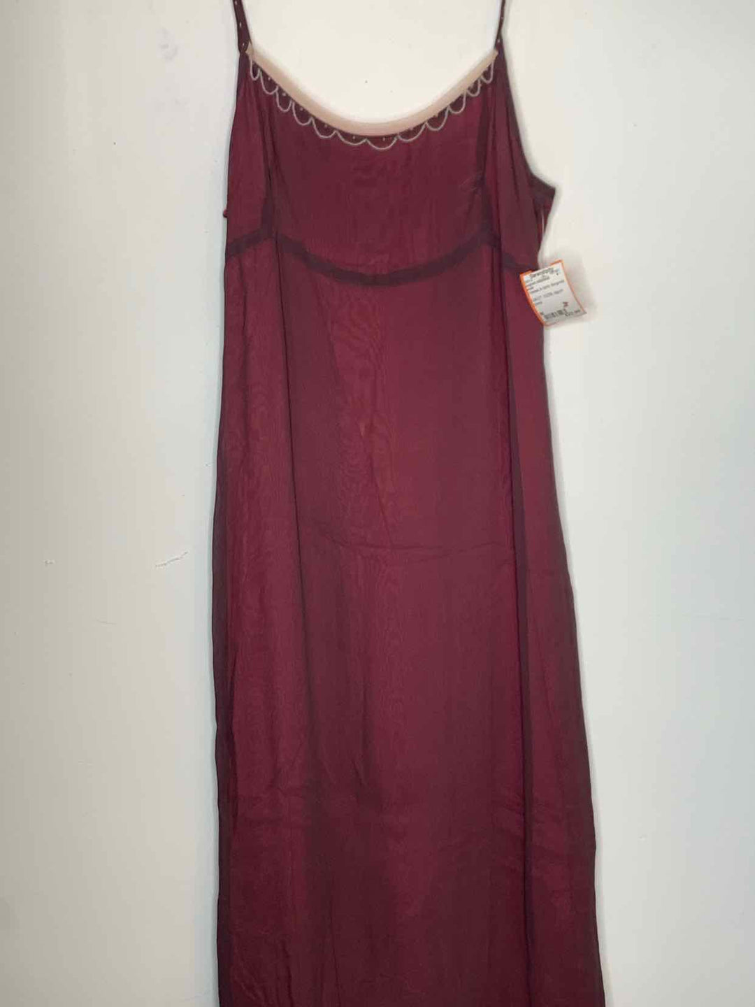 Women Size M ecote Burgundy spaghetti strap dress