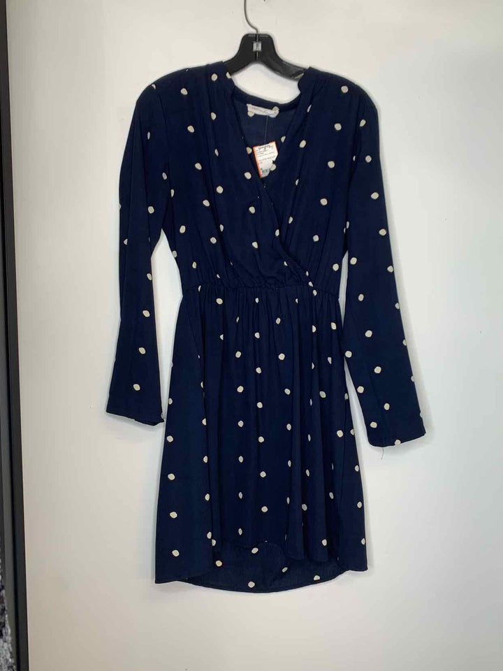Women Size M All In Favor polkadot long sleeve dress