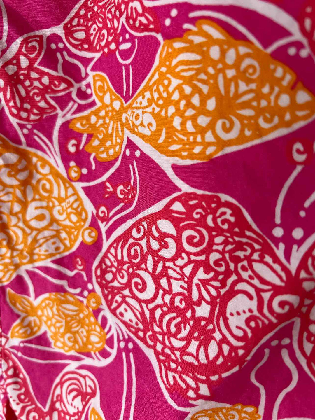 Women Size 12 Lilly Pulitzer Hot Pink knee length skirt