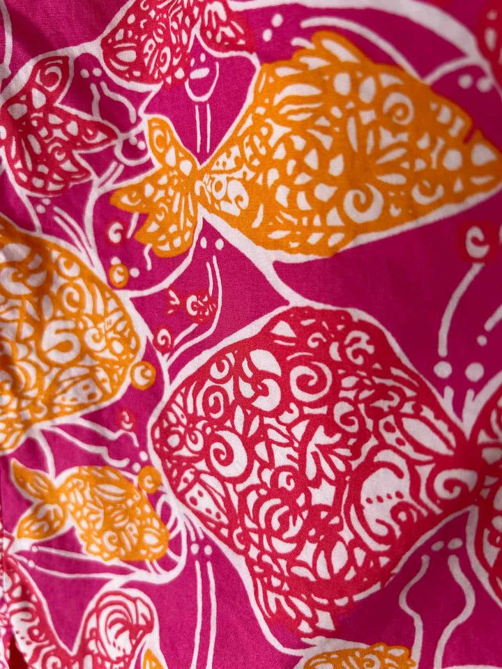 Women Size 12 Lilly Pulitzer Hot Pink knee length skirt