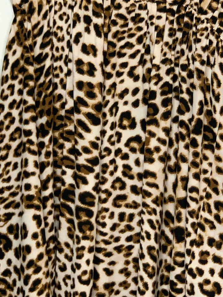 Women Size M All In Favor Animal Print long sleeve dress