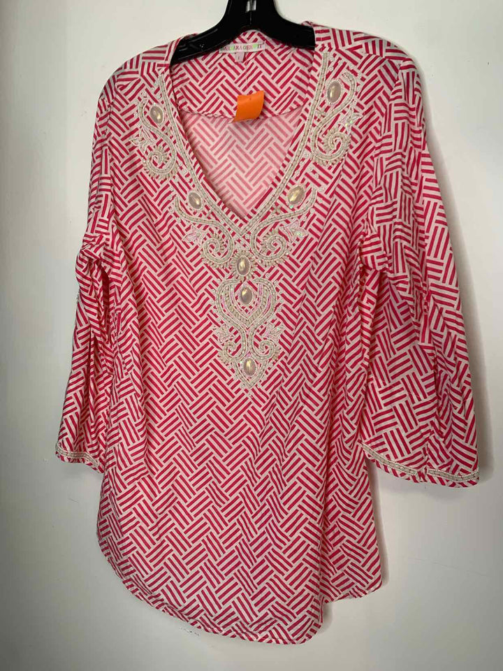 Barbara Gerwit Women Size L Hot Pink long sleeve top