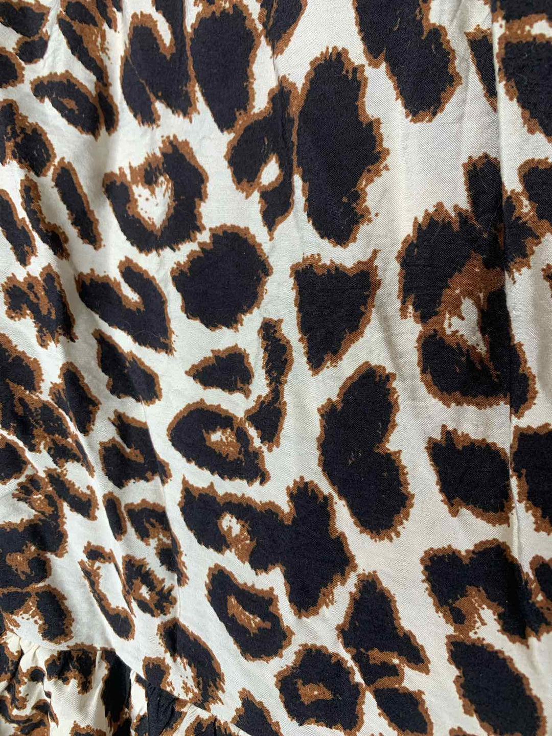 Monteau Women Size S Animal Print short sleeve crop top