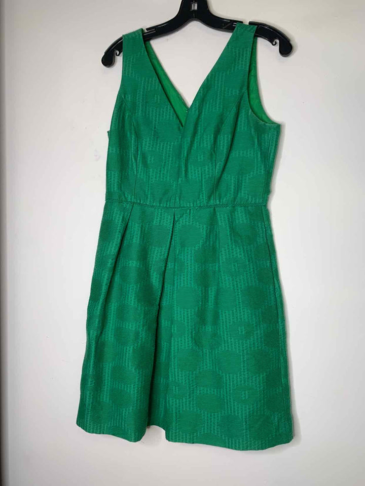 Women Size 8 J Crew Green sleeveless dress