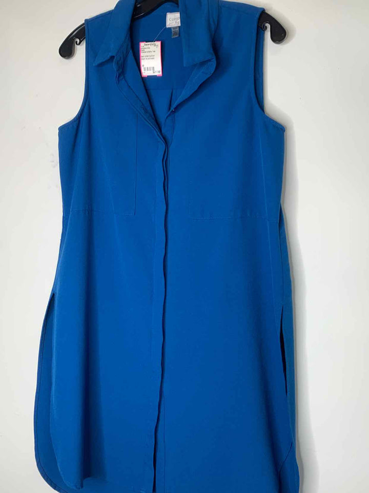Women Size M Cupio Teal sleeveless dress