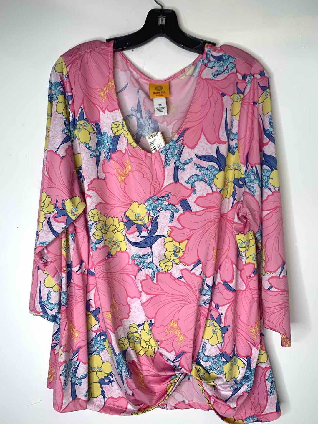 Ruby Rd. Women Size 2X Pink short sleeve top