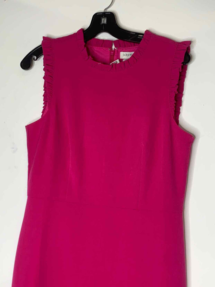 Women Size 8 J Crew Hot Pink sleeveless dress