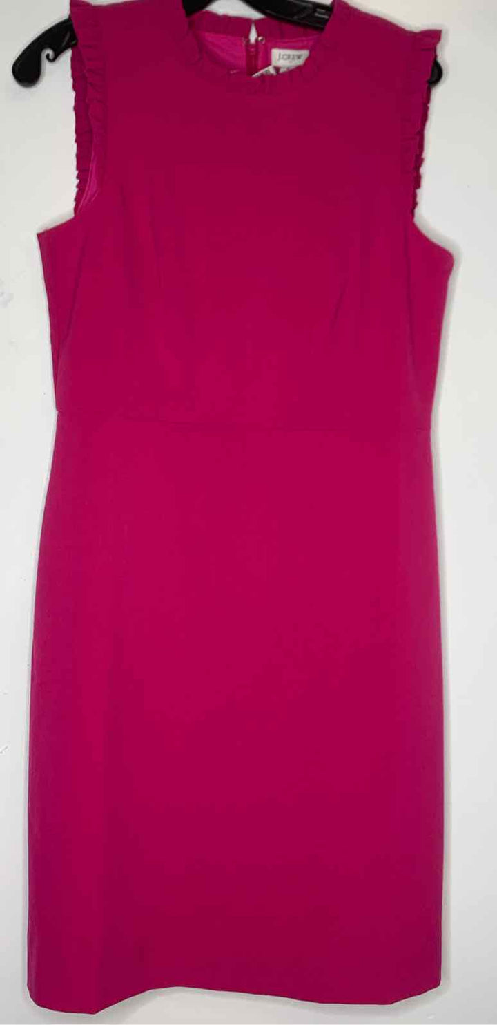 Women Size 8 J Crew Hot Pink sleeveless dress