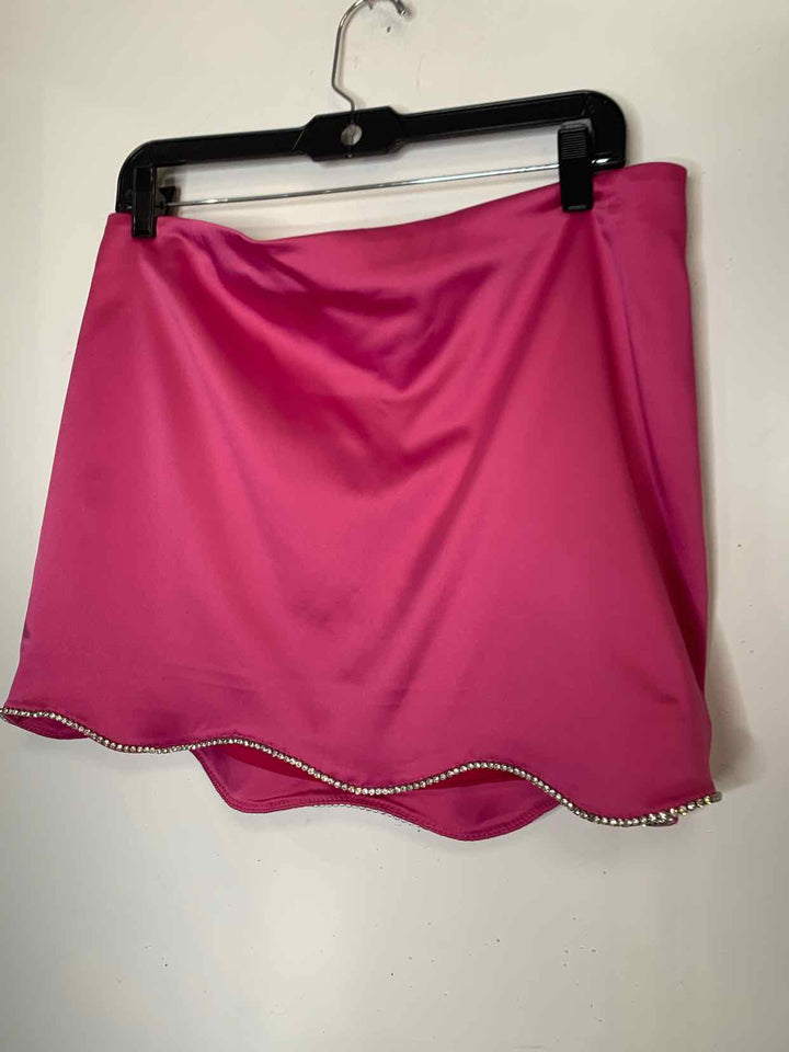 Women Size 12 Anthropologie Hot Pink mini skirt