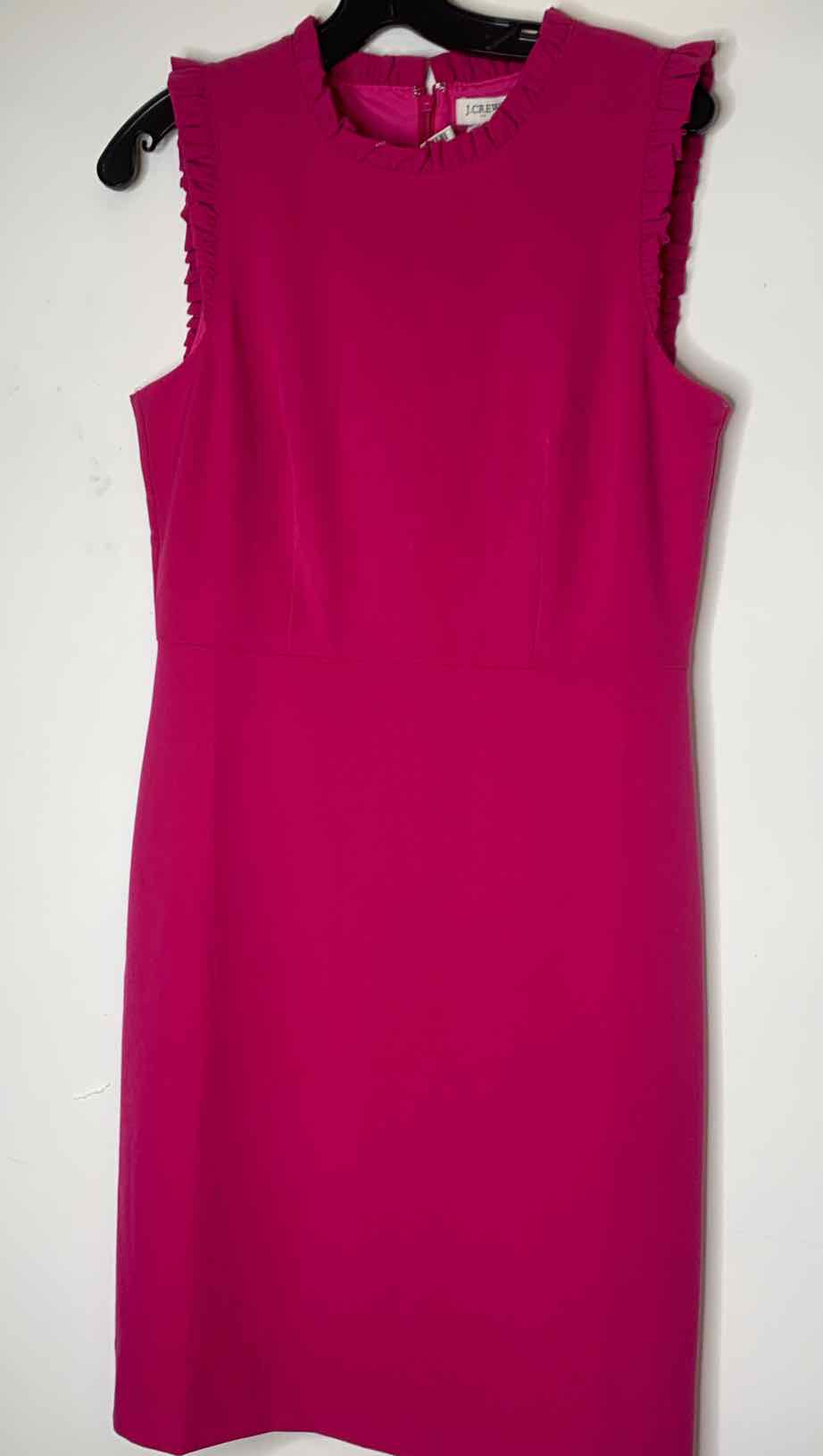 Women Size 8 J Crew Hot Pink sleeveless dress