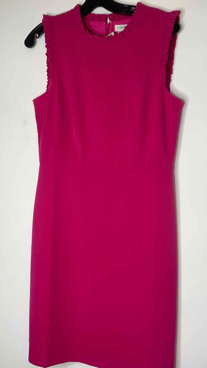 Women Size 8 J Crew Hot Pink sleeveless dress