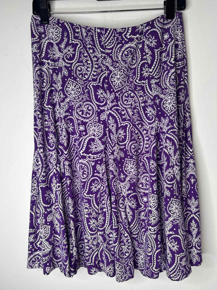 Women Size S Chaps purple long skirt