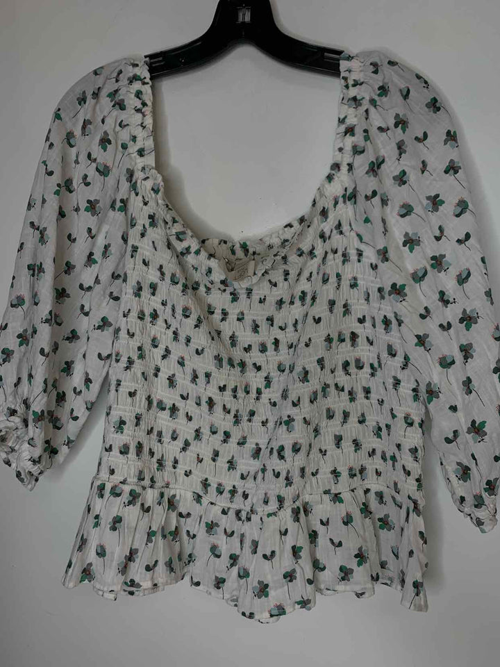 Loft Women Size 20 White short sleeve top
