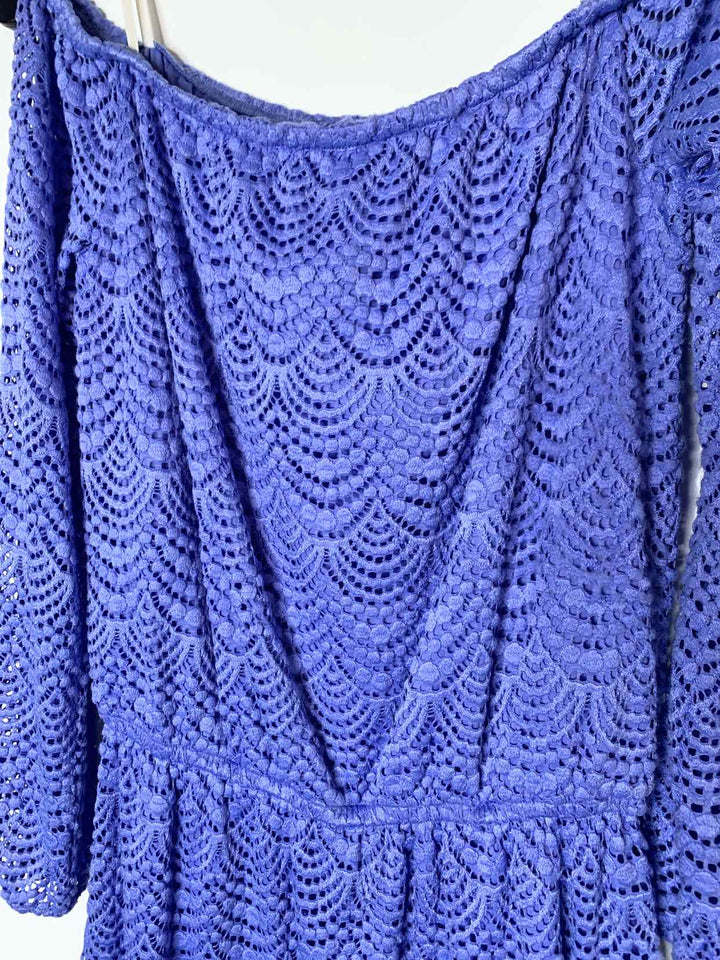 Women Size L Lilly Pulitzer Blue long sleeve dress