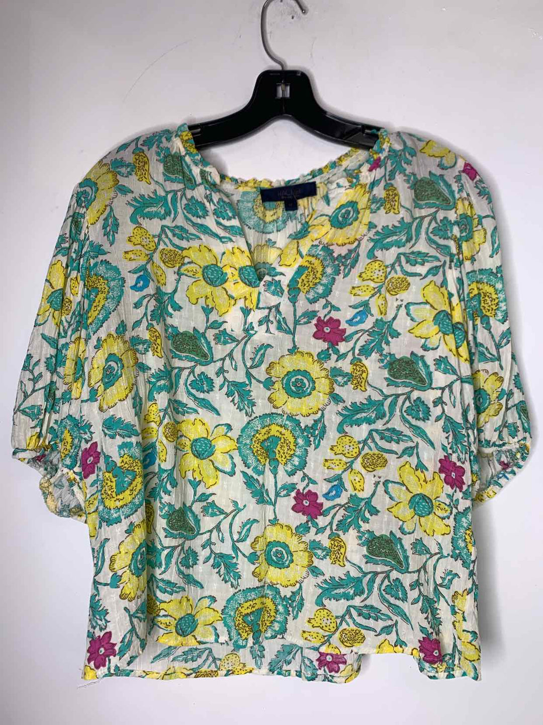 Rachel Ray Women Size M floral short sleeve top