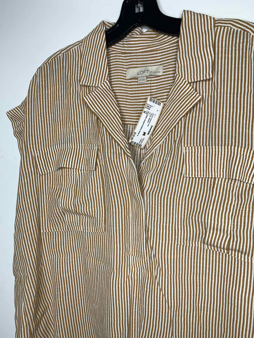 Loft Women Size M striped short sleeve top