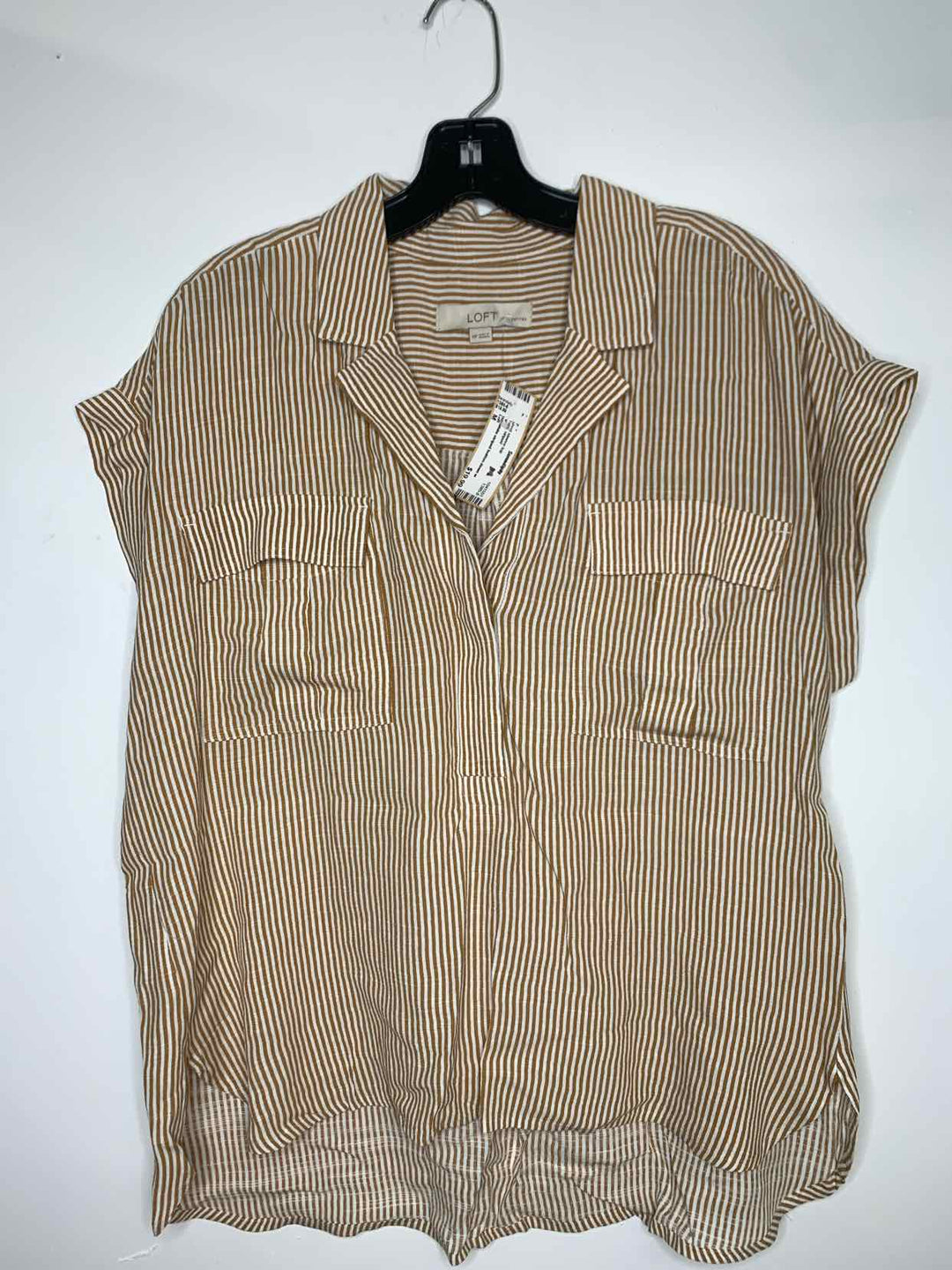 Loft Women Size M striped short sleeve top