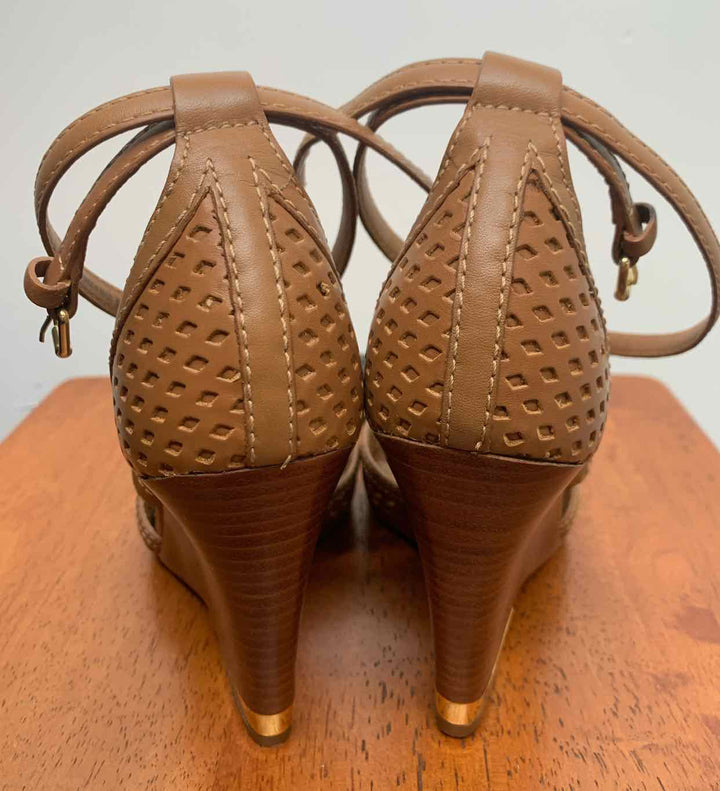 Tory Burch Brown W Shoe Size 5.5 wedge