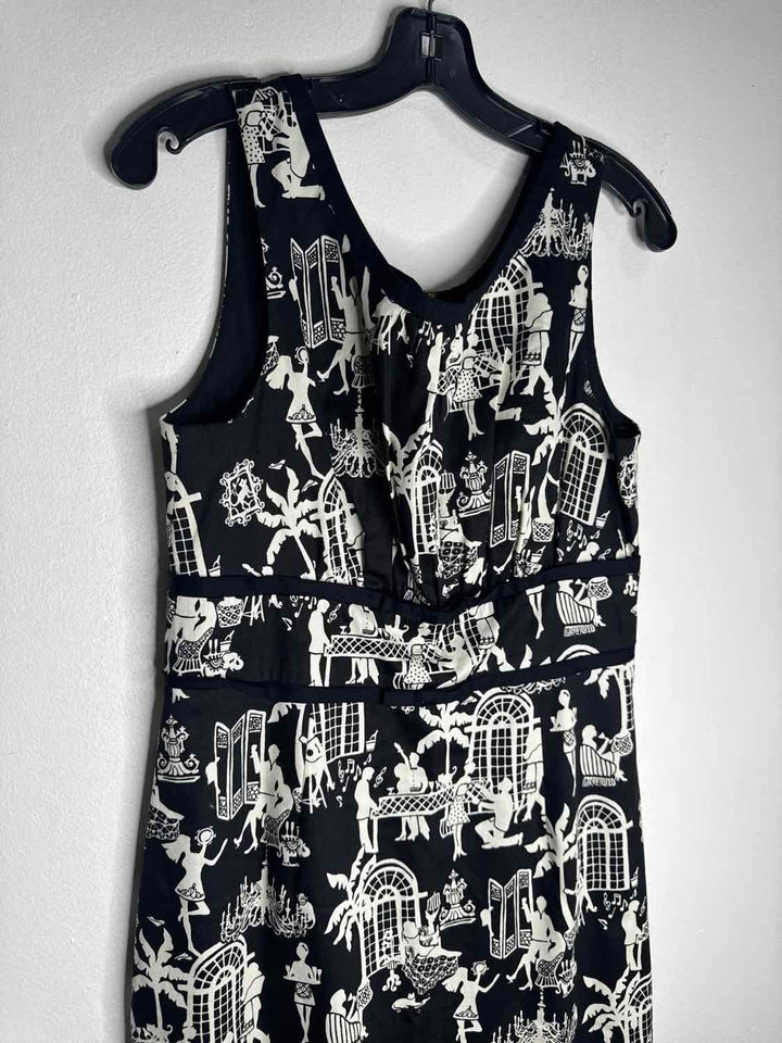 Lilly Pulitzer Size 10 Black Good Cafe sleeveless dress