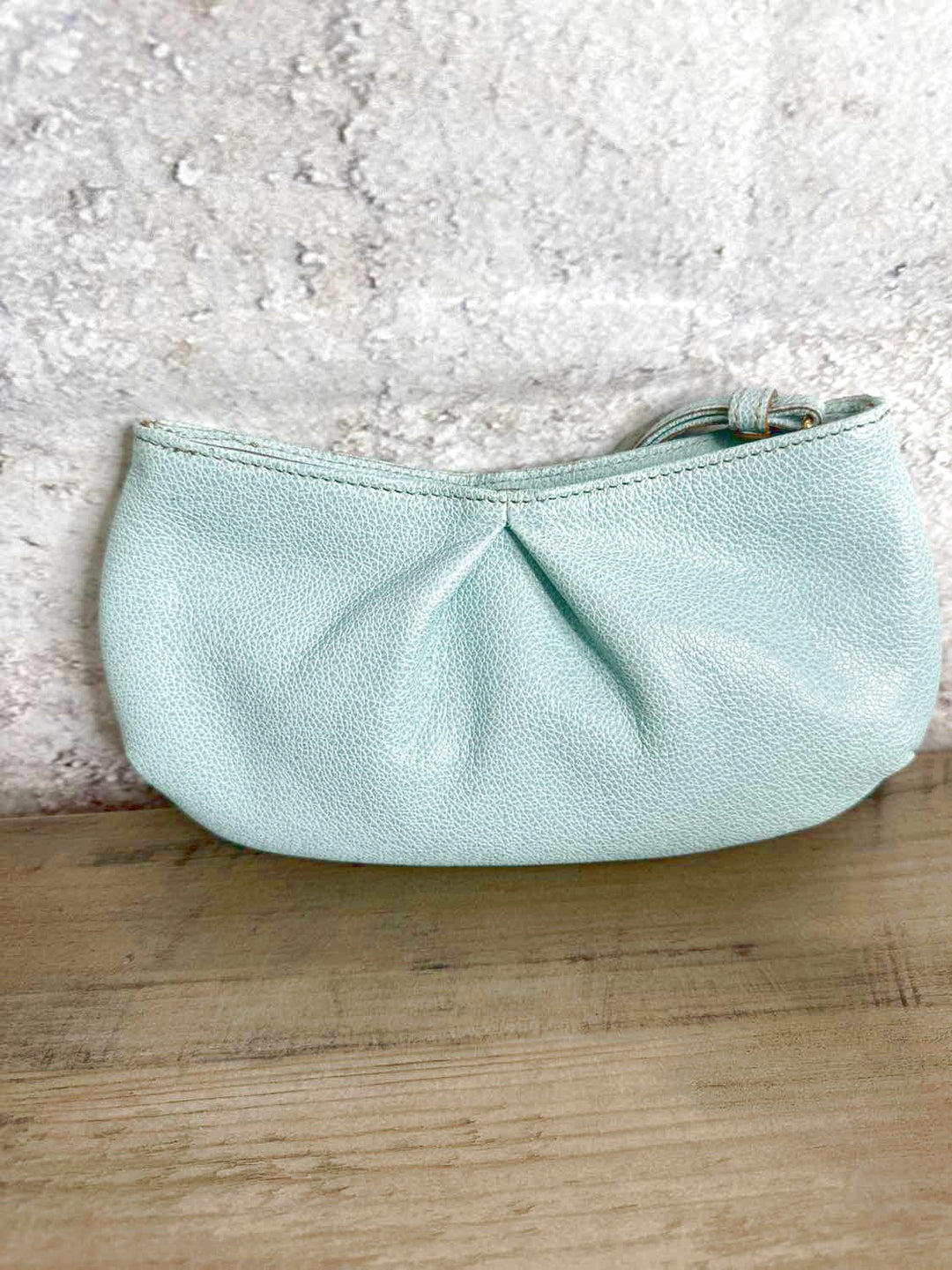 Brahmin Teal wristlet