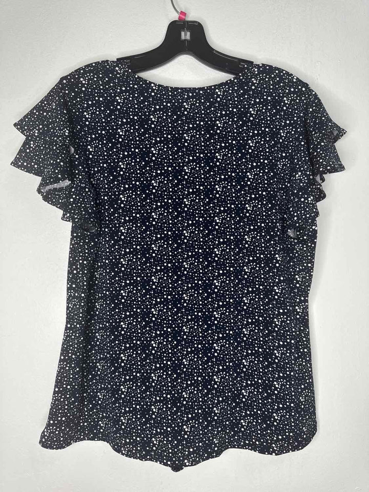 Adrianna Papell Size M Black short sleeve top