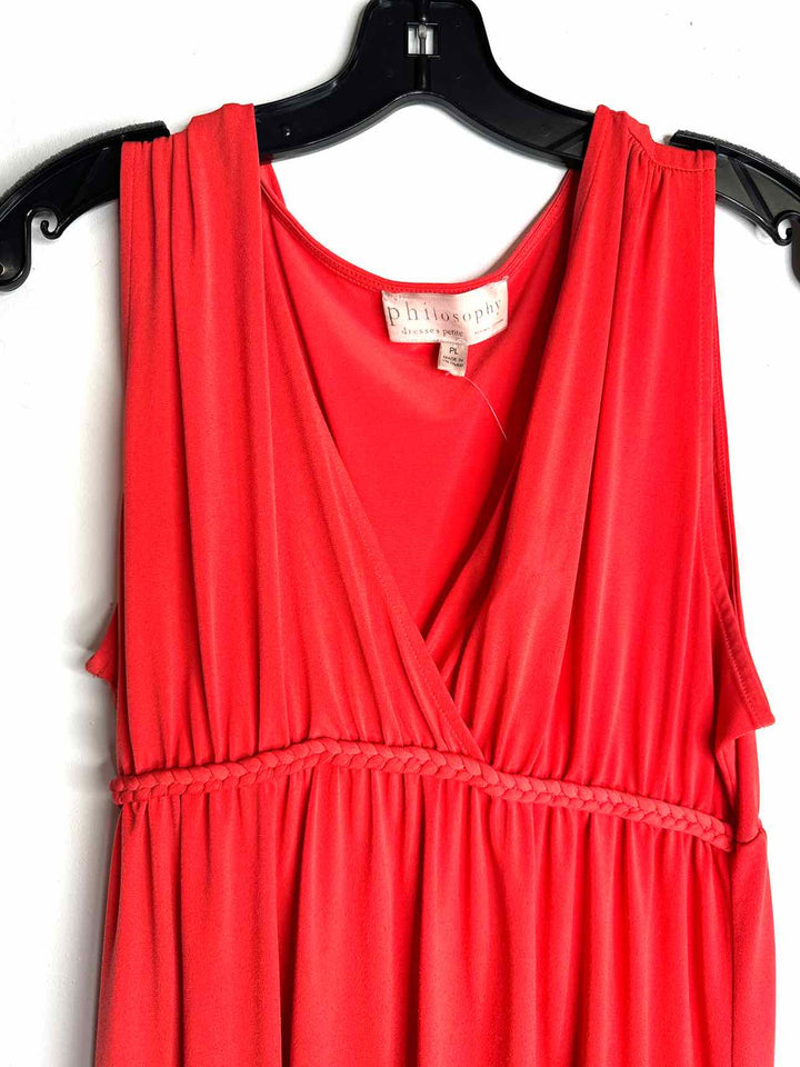 Women Size PL Philosophy Orange sleeveless dress