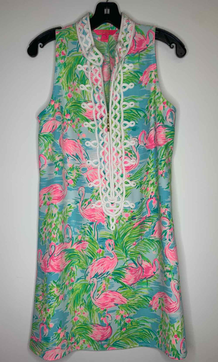 Women Size 4 Lilly Pulitzer Hot Pink sleeveless dress