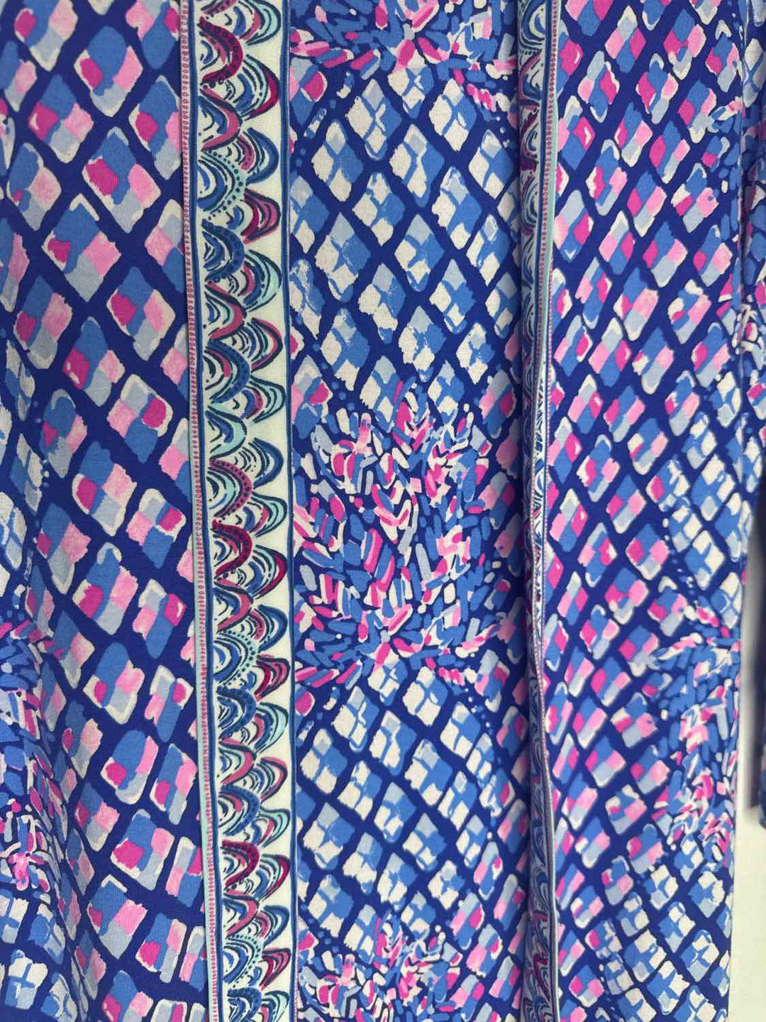 Lilly Pulitzer Size S Blue Pink long sleeve dress