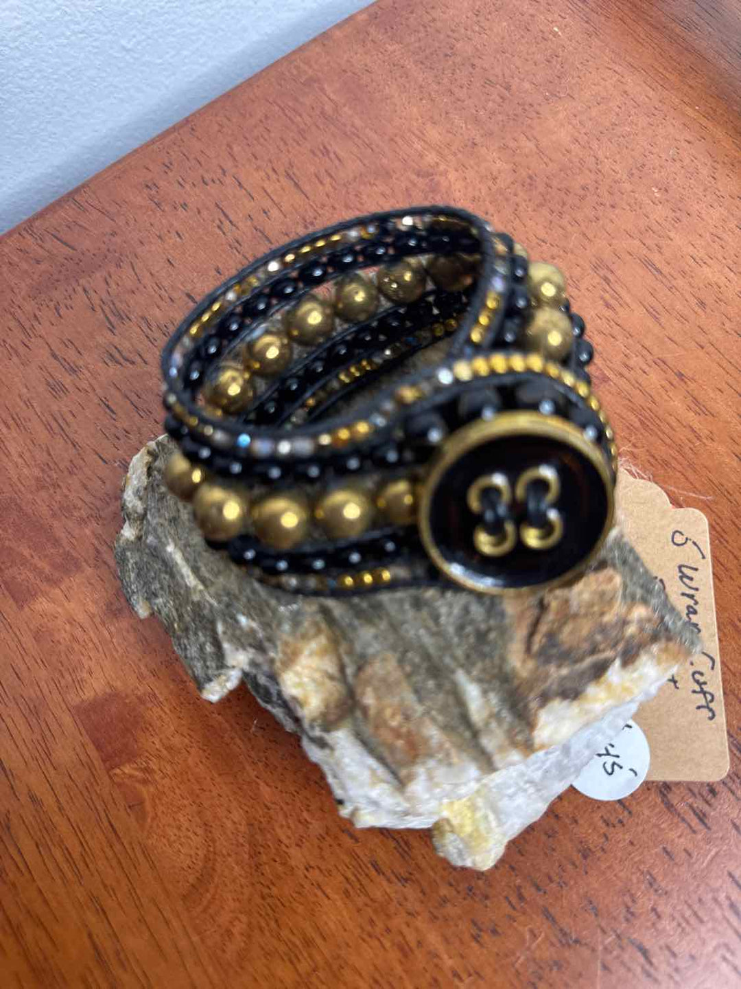 Stone Addiction Size OS Black Excellent Bracelet