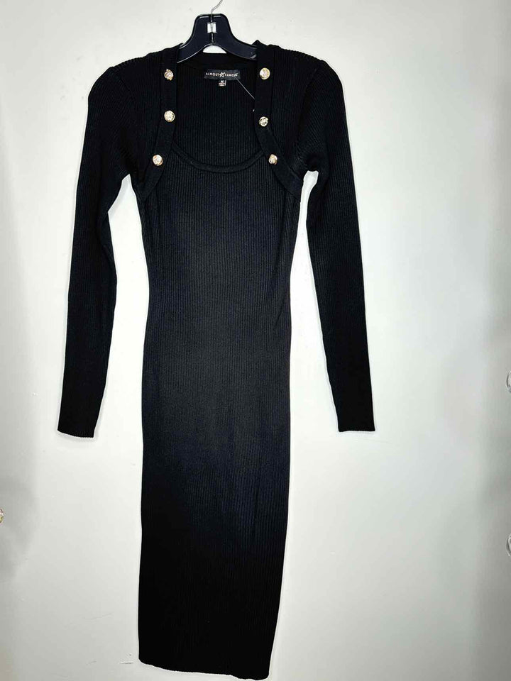 Women Size M Almost Famous Black long sleeve dress