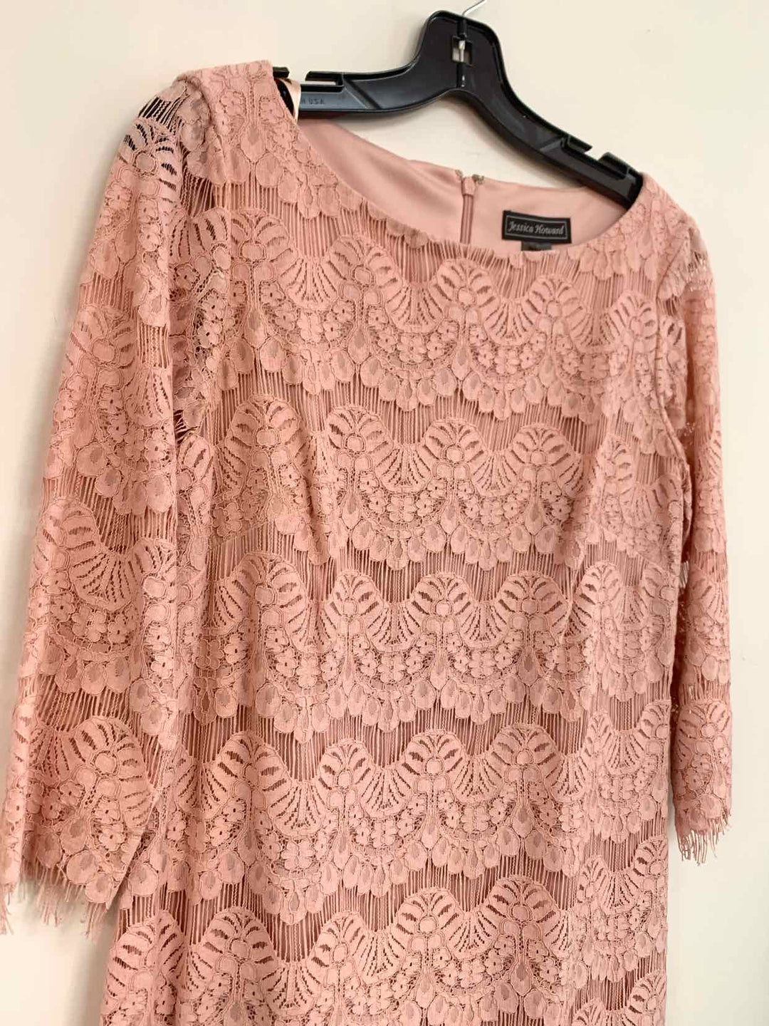Jessica Howard Size 8 Pink 3/4 sleeve long sleeve dress