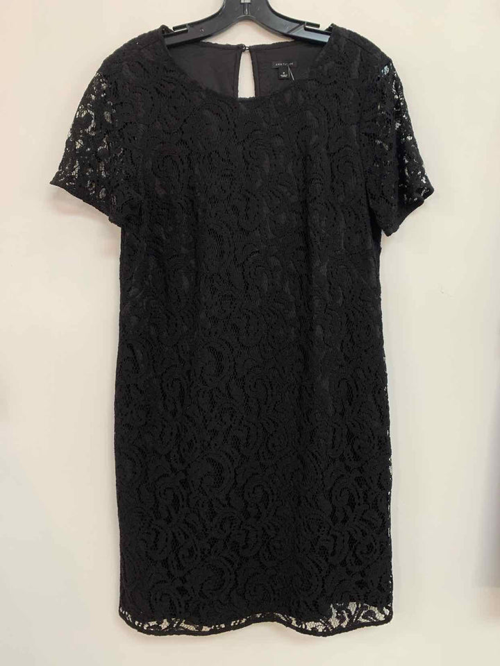 Women Size 8 Ann Taylor Black short sleeve