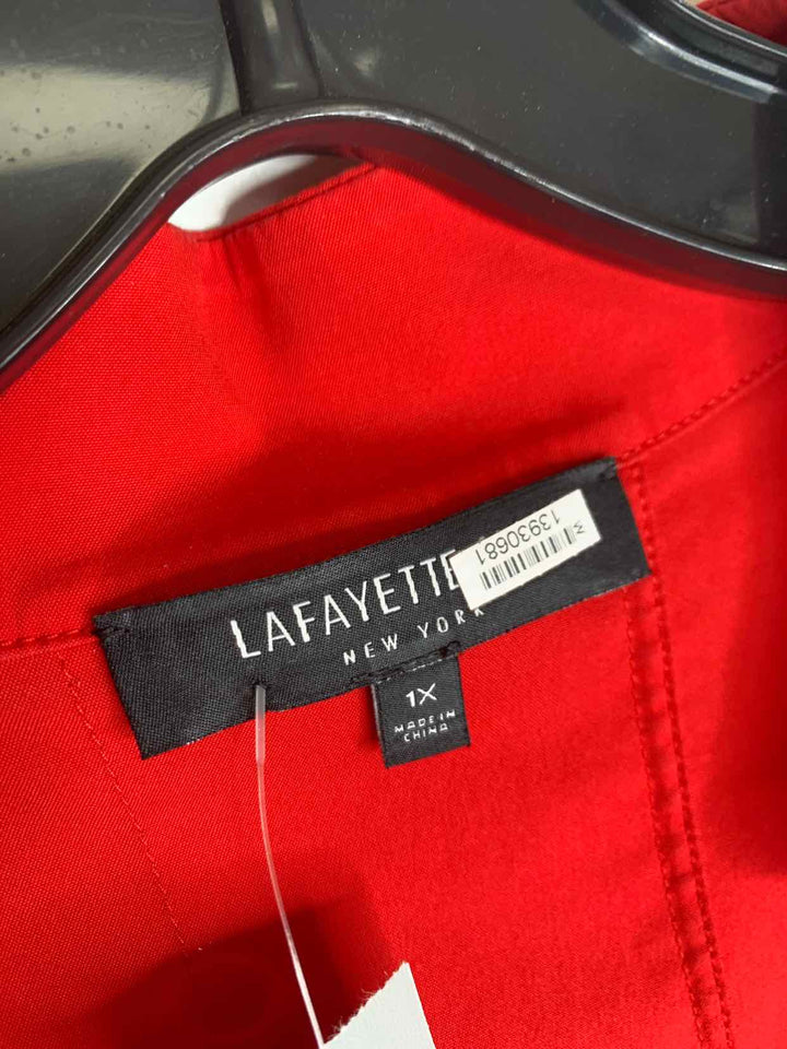 Lafayette Women Size 1X Red long sleeve top