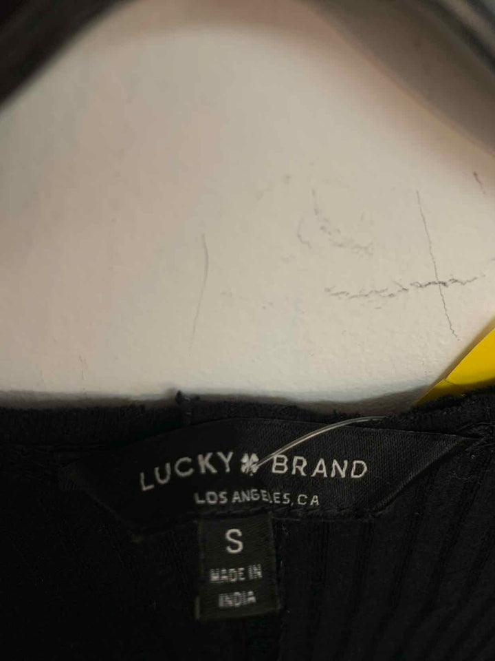 Lucky Brand Size S Black long sleeve top