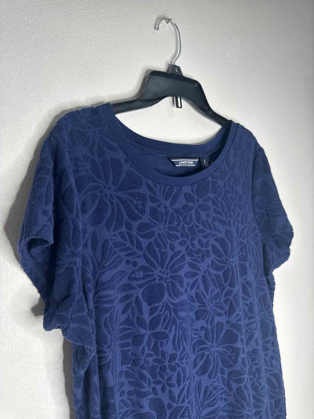 Lands End Size L Blue short sleeve