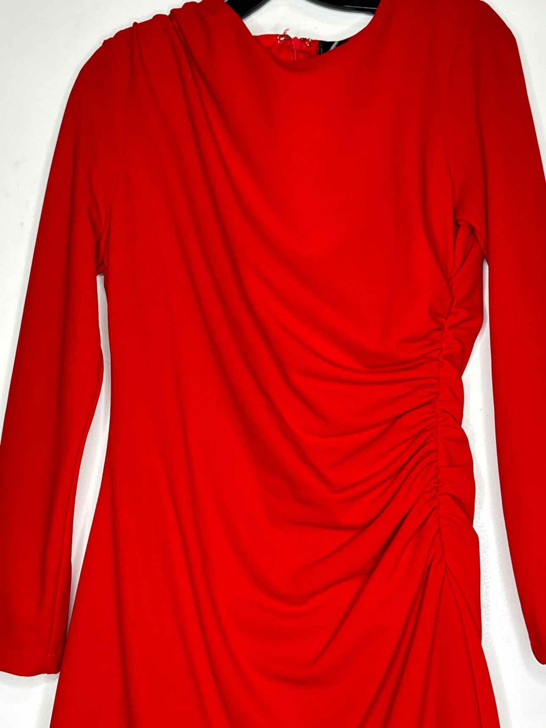 Women Size M Aqua Red long sleeve dress