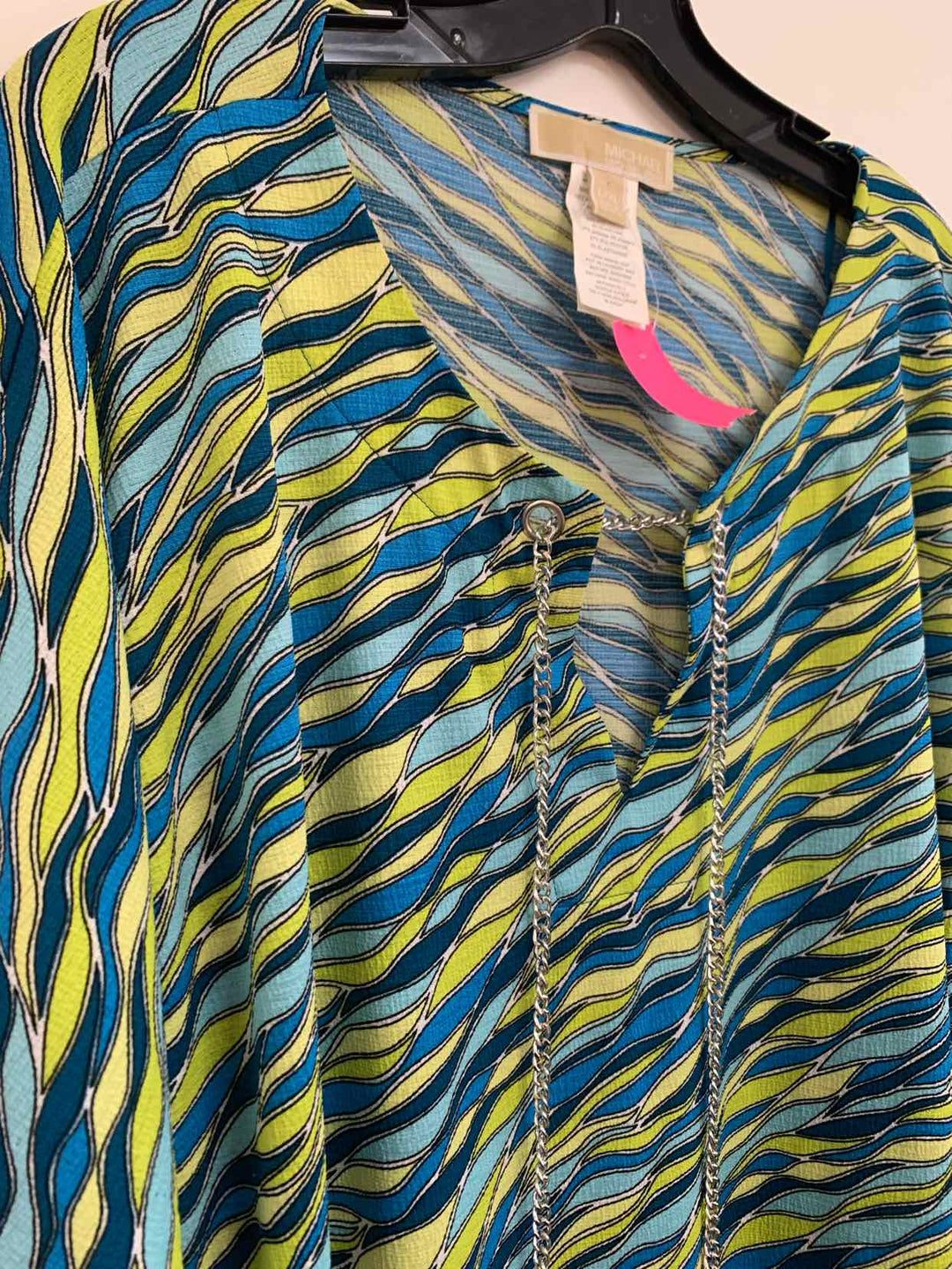 Michael Kors Size L Blue short sleeve top
