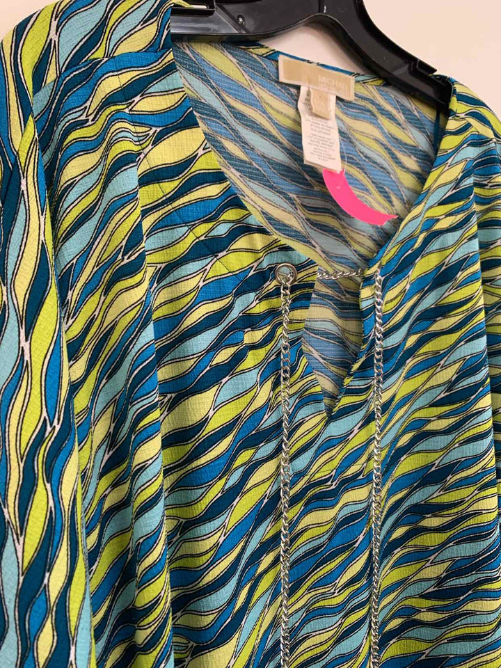 Michael Kors Size L Blue short sleeve top
