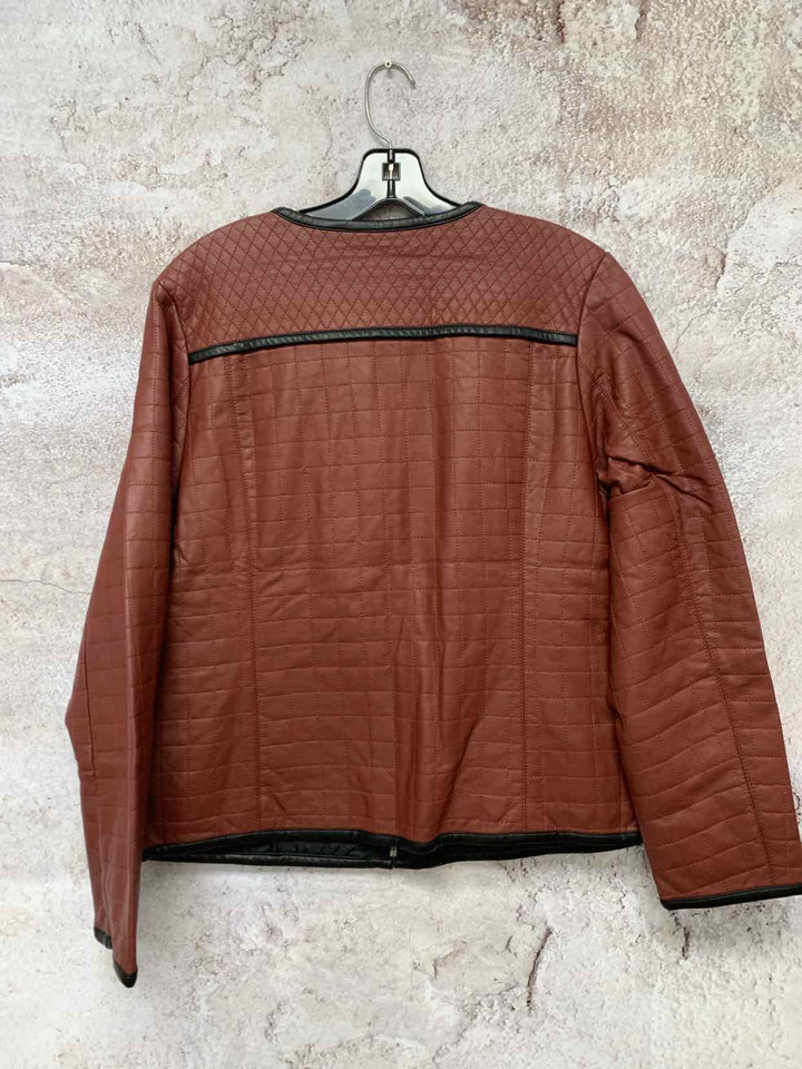 Joan Rivers rust Women Size 12 jacket