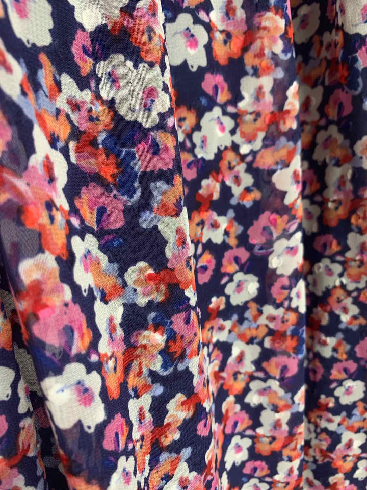 Women Size 16 Sandra Darren floral short sleeve